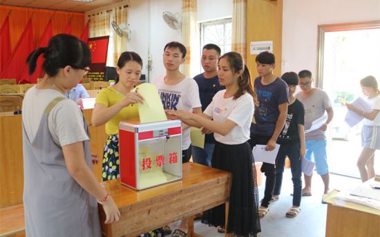 藤县团委积极推进村(社区)团组织换届选举工作