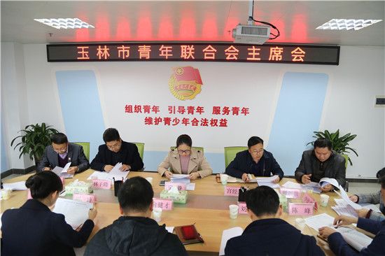 玉林市青年联合会召开三届二次常委会议