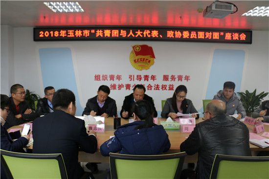 2018年玉林市“共青团与人大代表、政协委员面对面”座谈会召开