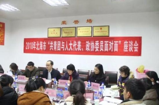 2018年北海市“共青团与人大代表、政协委员面对面”座谈会召开