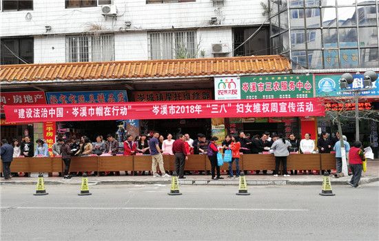 2018年岑溪市“三八”妇女维权周宣传活动