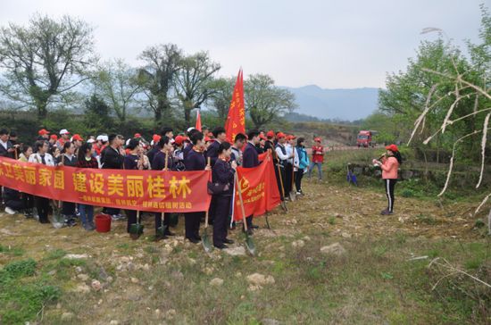 桂林市青少年植树活动在临桂举行