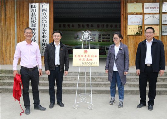 共青团广西区委副书记廖长友赴玉调研青年创业示范点