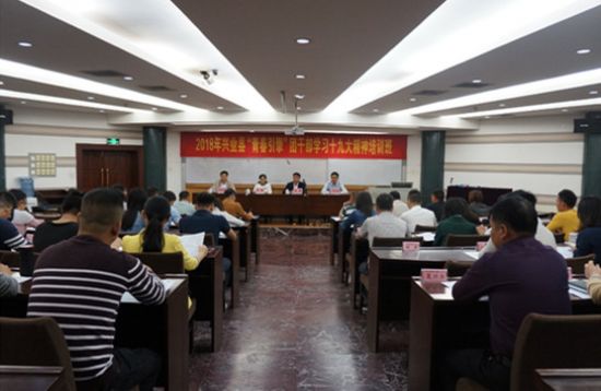 2018年兴业县“青春引擎”团干部学习十九大精神培训班开班