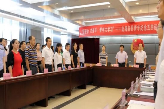 北海共青团召开“话使命 共奋斗·青年大学习”主题团日活动