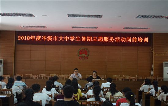 2018年岑溪市大中学生暑期志愿服务活动岗前培训会