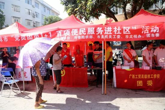 “党员团员1+1 百项便民服务进社区”活动开展