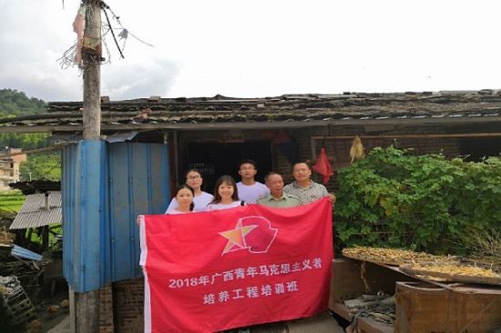 广西师范大学广西青马工程培训班挂职队在瓜里乡义林村开展精准扶贫入户走访工作
