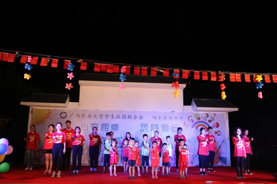 【暑期社会实践】广西民族大学学生社团联合会赴崇左市龙州县响水镇高峰村开展关爱儿童暑期社会实践活动