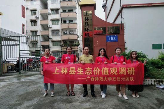 广西师范大学马克思主义学院“五色光”团队赴上林县开展生态文明意识调查