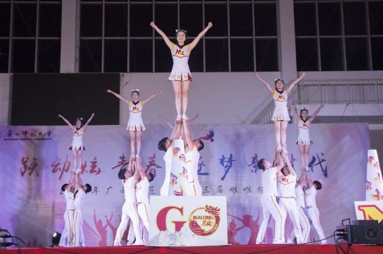 广西师范大学第三届“跃动炫青春 逐梦新时代”啦啦操大赛圆满落幕