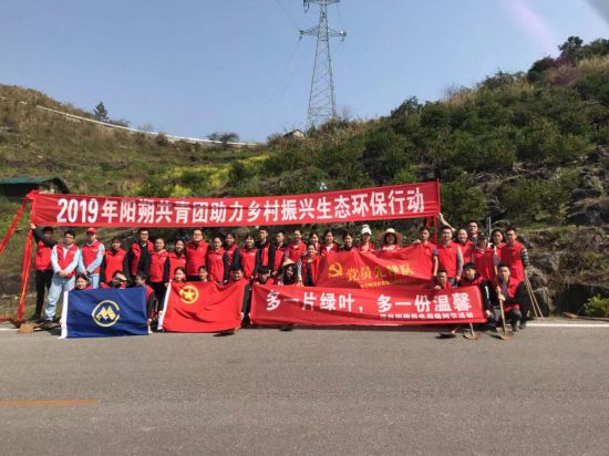 春风拂面好时节,团青植树绿桂林