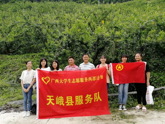 广西师大学子到天峨县开展电商扶贫科研项目调研活动