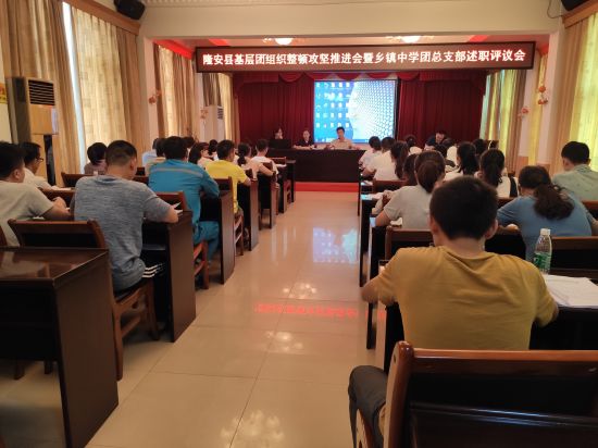 隆安县召开基层团组织整顿攻坚推进会暨乡镇中学团总支部述职评议会议