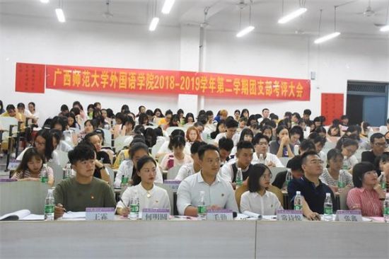 广西师范大学外国语学院举行2018-2019学年第二学期团支部考评大会