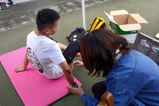 2019年广西师范大学法学院运动会开展红十字会志愿服务