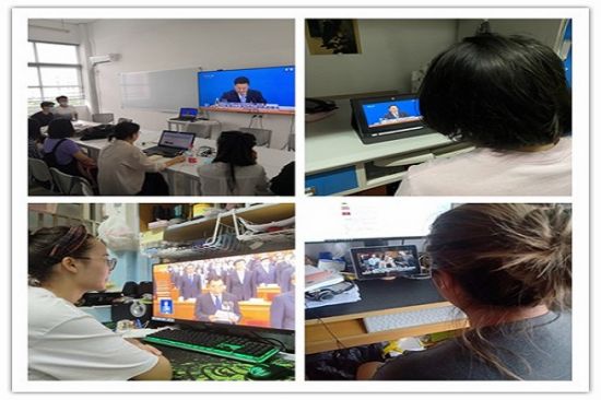 广西师范大学设计学院青年学子积极关注全国两会开幕