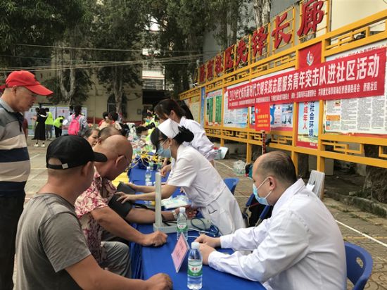 北海青年突击队助力创城志愿服务进社区